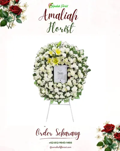 Krans Bunga Duka Cita di Sikumpul
